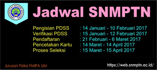 Informasi SNMPTN 2017