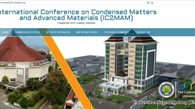 International Conference on Condensed Matters and Advanced Materials (IC2MAM) 2018